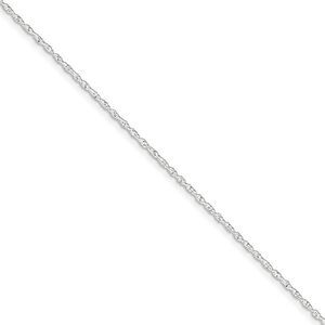 Sterling Silver 1.3mm Singapore Chain Anklet, 9 Inch